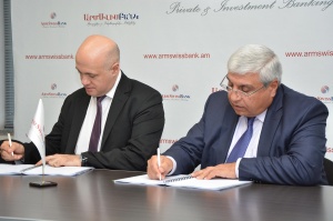TWO NEW LOAN AGREEMENTS WERE SIGNED BETWEEN ARMSWISSBANK AND EBRD