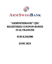 "ARMSWISSBANK" CJSC REGISTERED COUPON BONDS  19-th TRANCHE