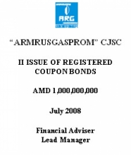 BONDS OF “ARMRUSGASPROM” LTD