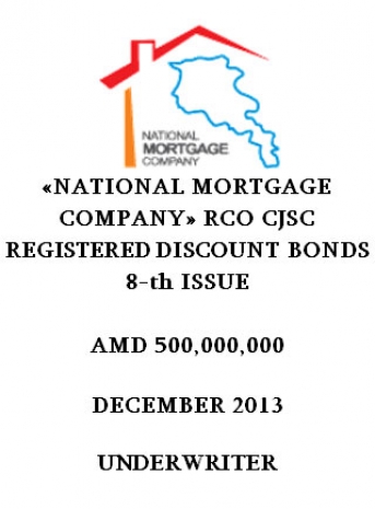 «NATIONAL MORTGAGE COMPANY» RCO CJSC REGISTERED DISCOUNT BONDS 