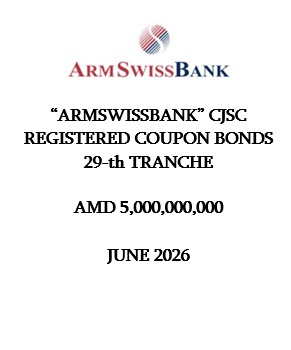 "ARMSWISSBANK" CJSC REGISTERED COUPON BONDS 29-th TRANCHE