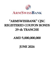 "ARMSWISSBANK" CJSC REGISTERED COUPON BONDS 29-th TRANCHE